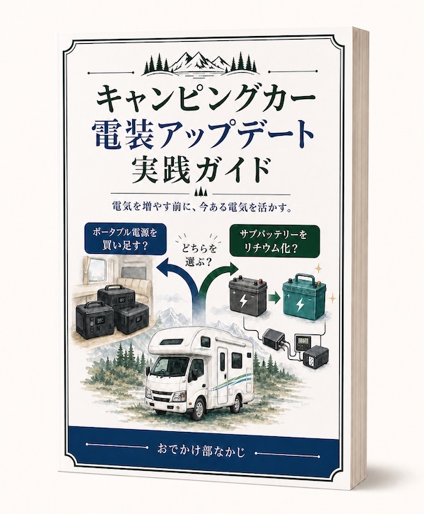 キャンピングカー電装アップデート実践ガイドの商品モックアップ
